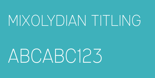 Mixolydian Titling