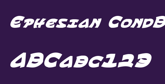 Ephesian CondBoldItal