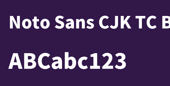 Noto Sans CJK TC Black