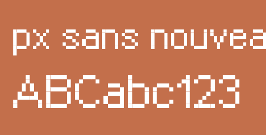 px sans nouveaux
