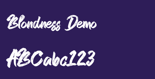 Blondness Demo