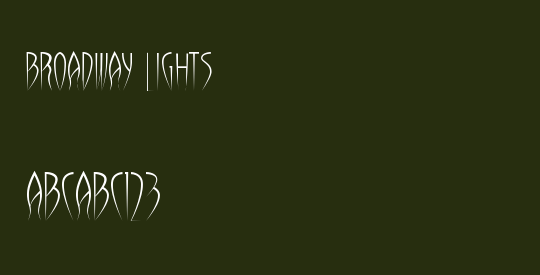 Broadway lights
