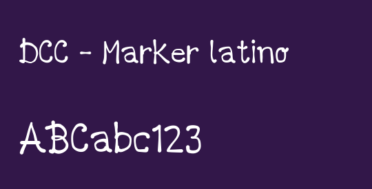 DCC - Marker latino