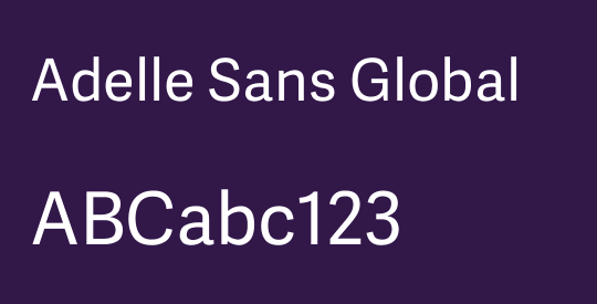 Adelle Sans Global