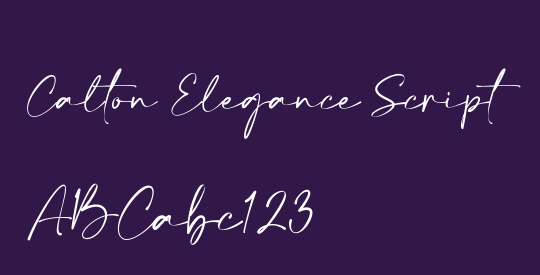 Calton Elegance Script