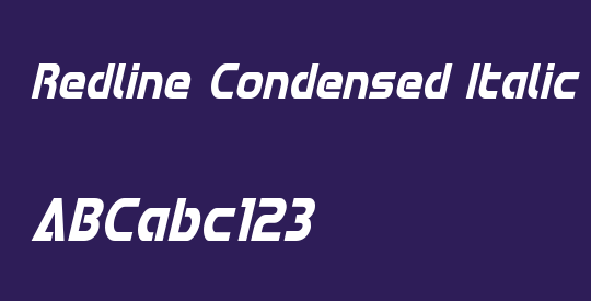Redline Condensed Italic