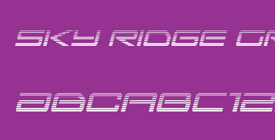 Sky Ridge Gradient Italic