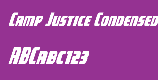 Camp Justice Condensed Italic