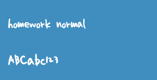 homework normal