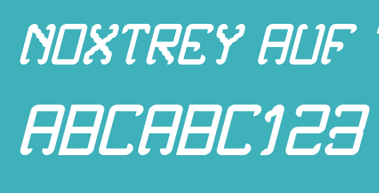 Noxtrey Auf tfb bold