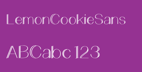 LemonCookieSans