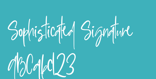 Sophisticated Signature