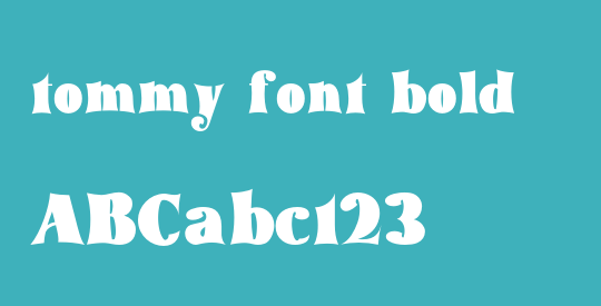tommy font bold