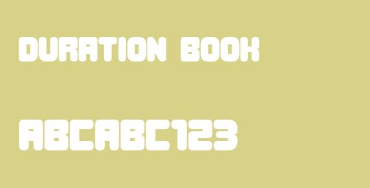 Duration Book