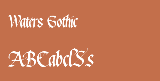 Waters Gothic