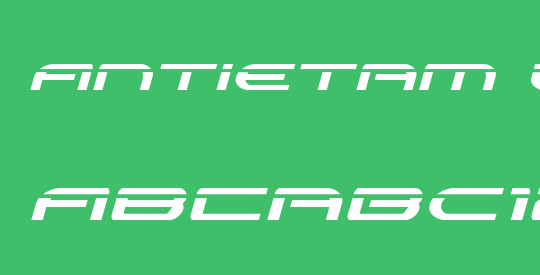 Antietam Laser Italic