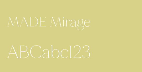 MADE Mirage