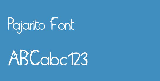 Pajarito Font