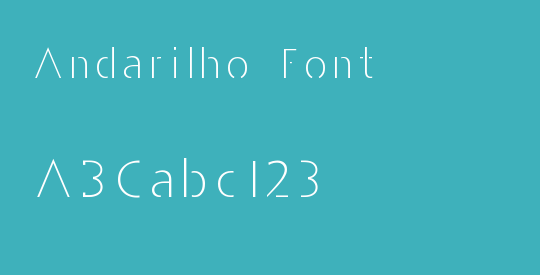 Andarilho Font