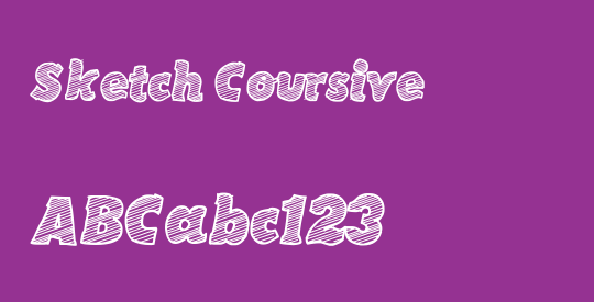 Sketch Coursive
