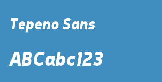 Tepeno Sans