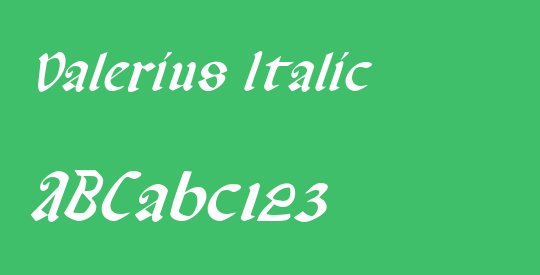 Valerius Italic