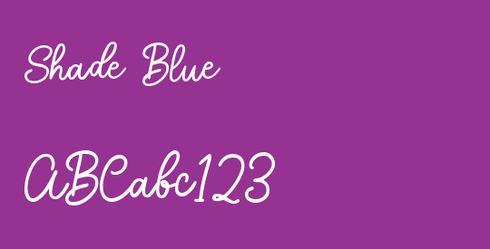 Shade Blue