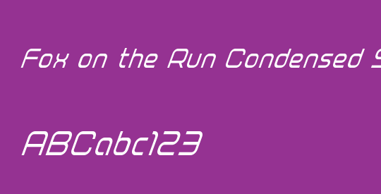 Fox on the Run Condensed Super-Italic