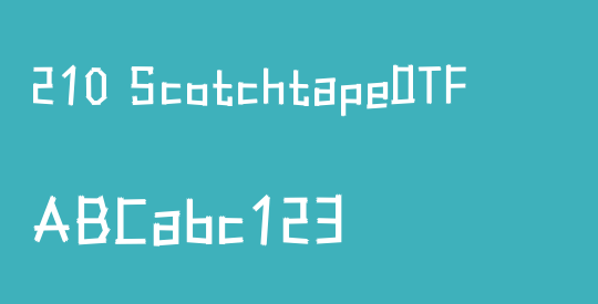 210 ScotchtapeOTF