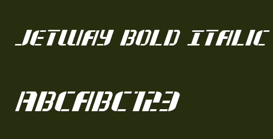 Jetway Bold Italic
