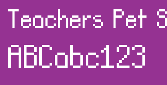 Teachers Pet Sans Serif