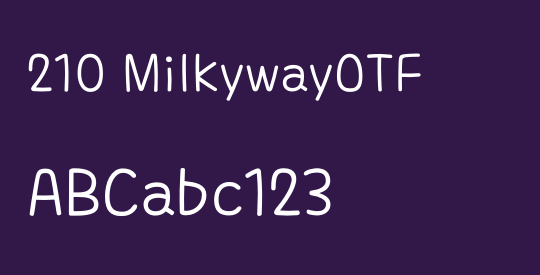 210 MilkywayOTF