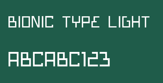Bionic Type Light
