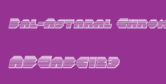Bal-Astaral Chrome Italic