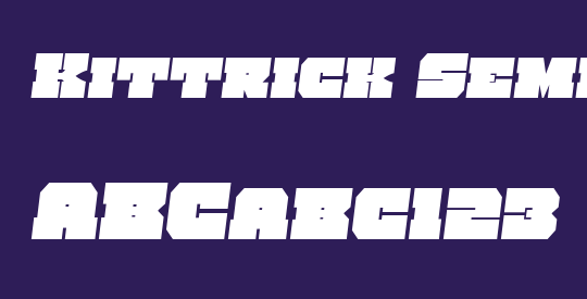 Kittrick Semi-Italic