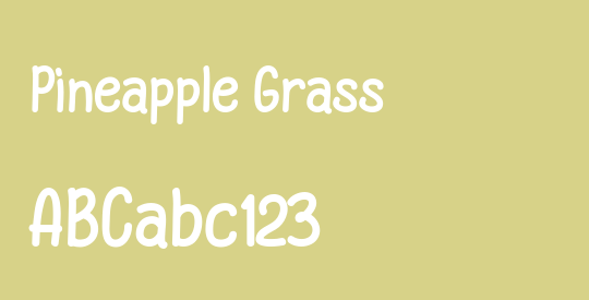 Pineapple Grass