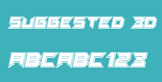 Suggested 3D Filled