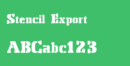 Stencil Export