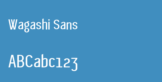Wagashi Sans