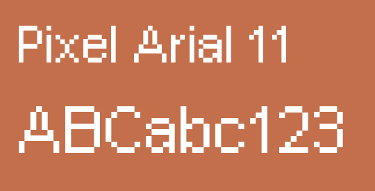 Pixel Arial 11