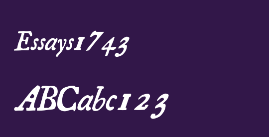 Essays1743