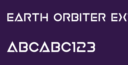 Earth Orbiter Extra-Bold
