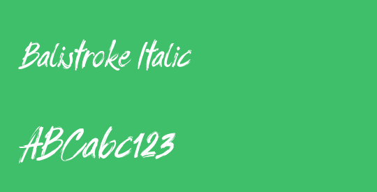 Balistroke Italic