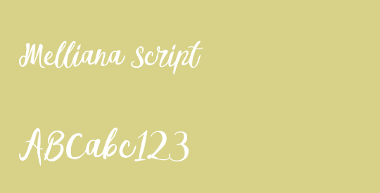 Melliana Script