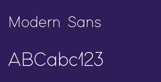 Modern Sans