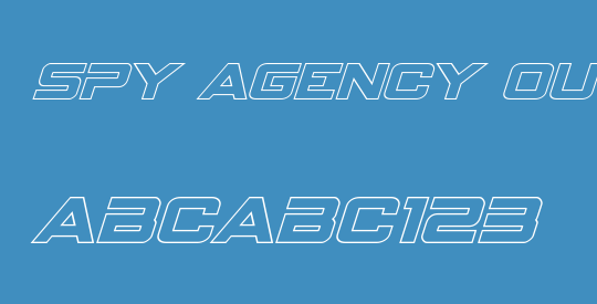 Spy Agency Outline Italic