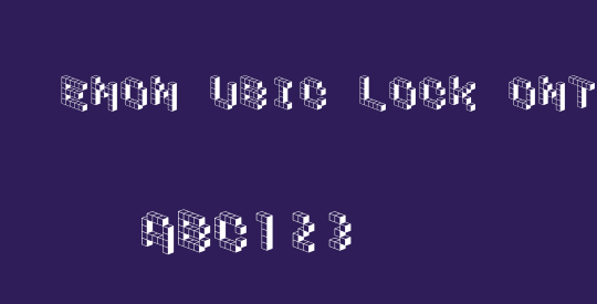 DemonCubicBlockFont Shade