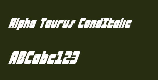 Alpha Taurus CondItalic