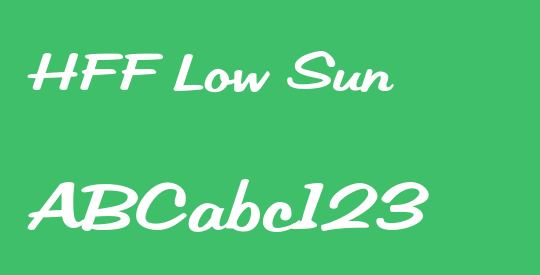 HFF Low Sun