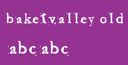 Baketvalley Old Face